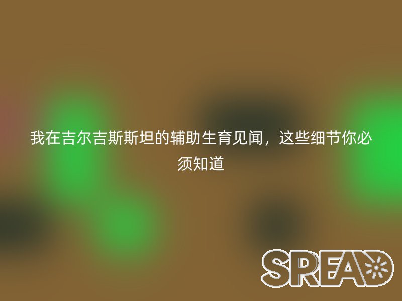 我在吉尔吉斯斯坦的辅助生育见闻，这些细节你必须知道
